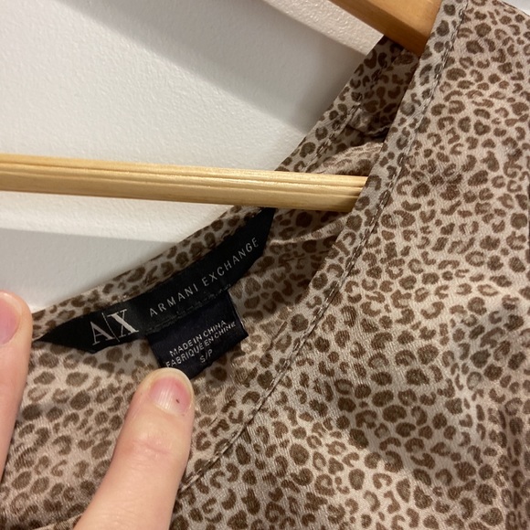 Armani Exchange Leopard Sleeveless Top - Picture 3 of 6